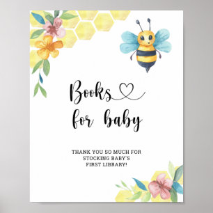 Poster Abelhas com canelura, livros para bebê