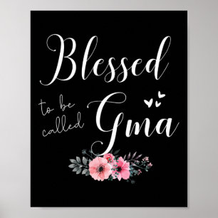 Poster Abençoada Seja Gma Women Vovó Dia de as mães Chris