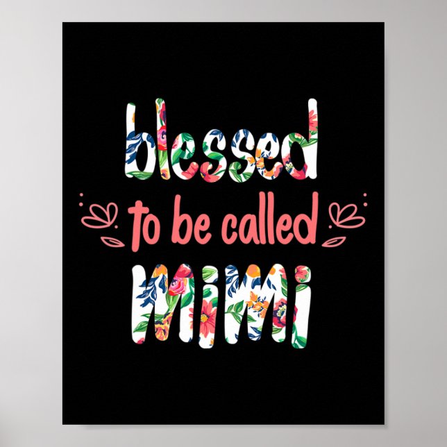 Poster Abençoado Seja Chamado Dia de as mães Mimi (Frente)