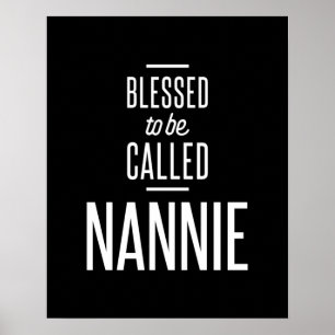 Poster Abençoado Ser Chamado Nannie