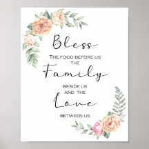 Abençoe a Comida diante de nós, oração da cozinha