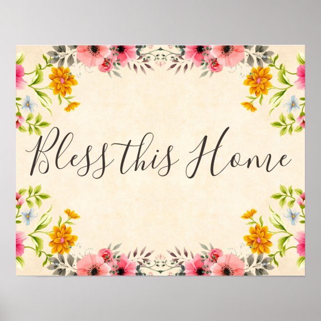 Poster Abençoe esta Home Page (Frente)