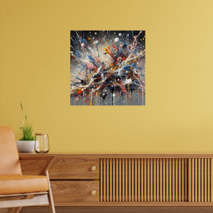 Poster Abertura de cor emocional - Abstrato Expressionist