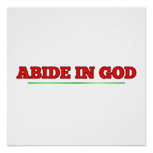 Pôster Abide em GOD
