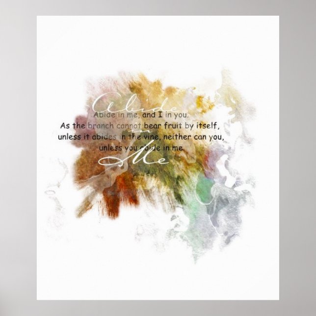 Poster Abide in Me (Frente)