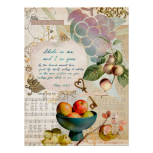 Pôster Abide in Me Fruitoso Faith Poster