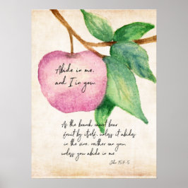 Poster Abide In Me Frutífera Apple