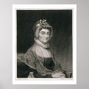 Pôster Abigail Adams, gravado por G.F. Tempestade