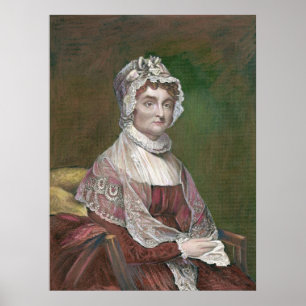 Pôster Abigail Adams mais tarde na vida, por Gilbert