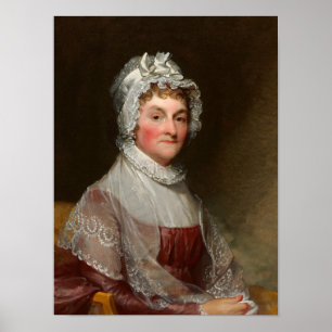 Poster Abigail Smith Adams por Gilbert Stuart