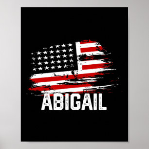 Poster Abigail U Flag Personalizado Em 4 De Julho Abigail