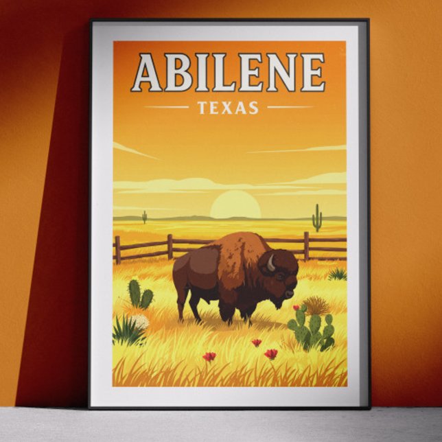 Poster Abilene Texas Antigo (Criador carregado)