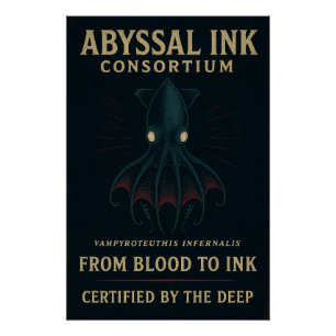 Pôster Abissal De Tinta - Do Sangue À Tinta
