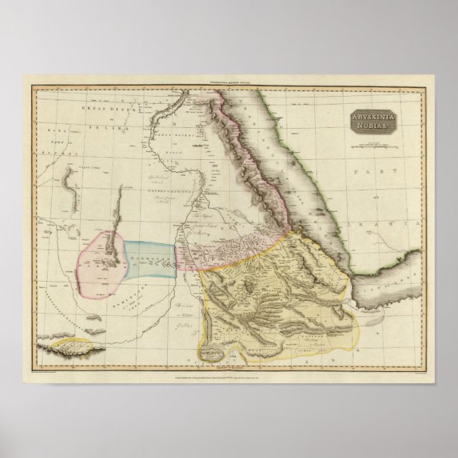 Pôster Abissínia, Nubia e c (Frente)