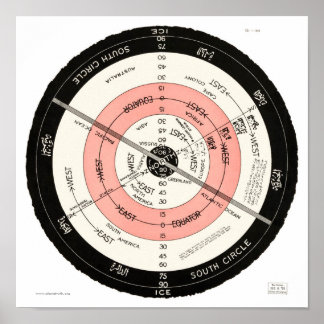 Poster Abizaid "Superfície plana, Terra Papel de carta" P