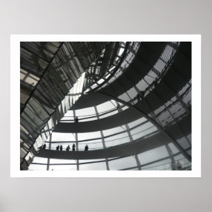 Poster abóbada Berlim do reichstag