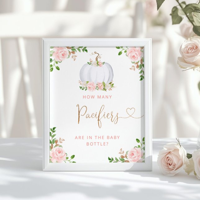 Poster Abóbora-borrife adivinha quantos pacificantes (Criador carregado)