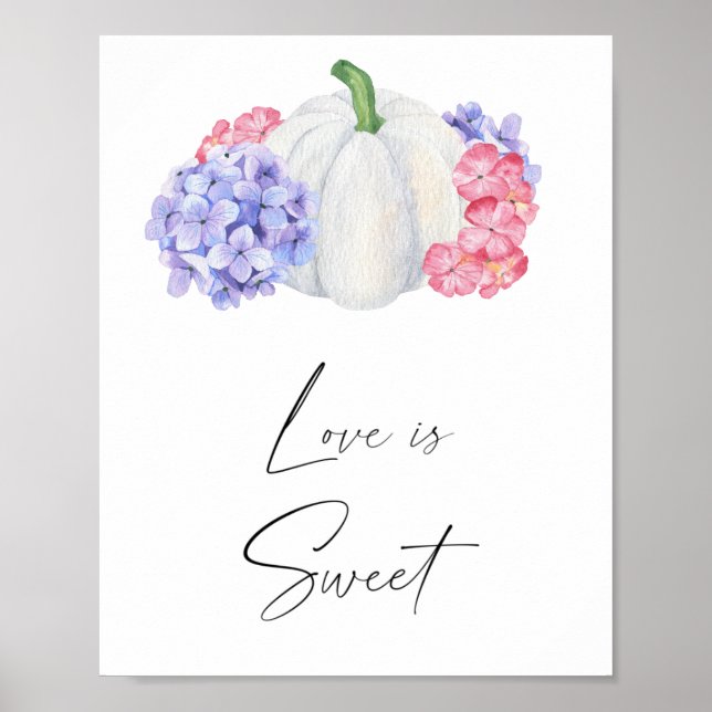 Poster Abóbora branca - o amor é doce, aproveite um prese (Frente)