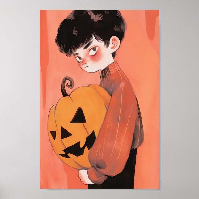 Poster Abóbora de Halloween (Frente)
