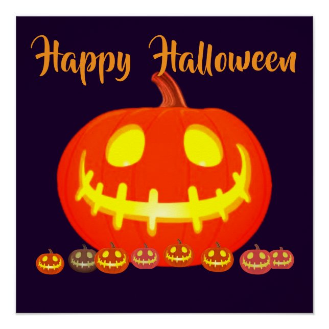 PÔSTER ABÓBORA DE HALLOWEEN (Frente)
