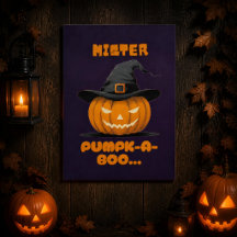 Abóbora de Halloween Senhor Pumpk-A-Boo