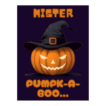 Abóbora de Halloween Senhor Pumpk-A-Boo
