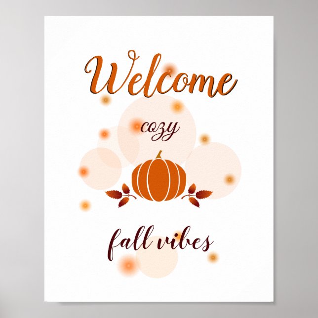 Poster abóbora-de-laranja (Frente)