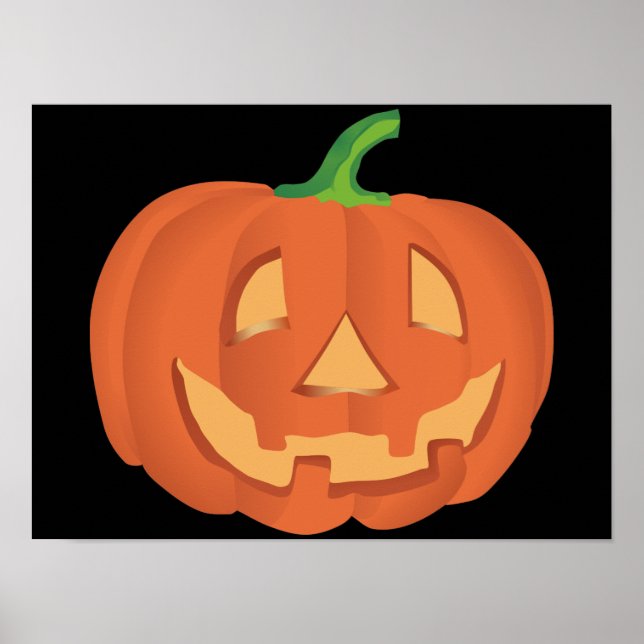 Poster Abóbora para o Halloween 1 (Frente)