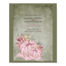 Abóbora Rosa - Cartaz de Casamento