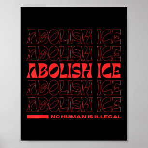 Poster Abolição Protestos de Imigração Gelo EUA Los Angel
