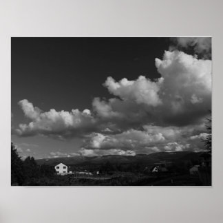 Pôster Abordagem das nuvens