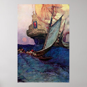 Pôster Abordagem do navio