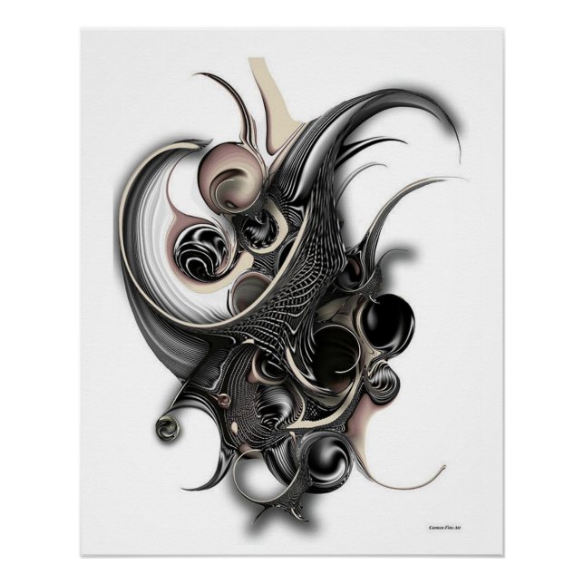 Pôster "Abordagem vs Abstração", Poster brilhante (Frente)