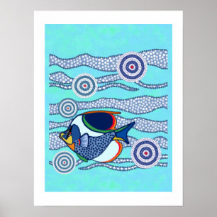Poster aborígene 2 dos peixes