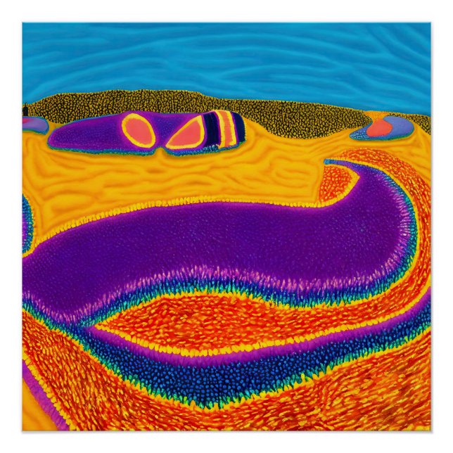 Pôster Aboriginal Abstrato Art Vol 02 (Frente)