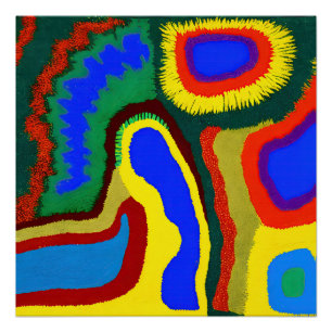 Pôster Aboriginal Abstrato Art Vol 08