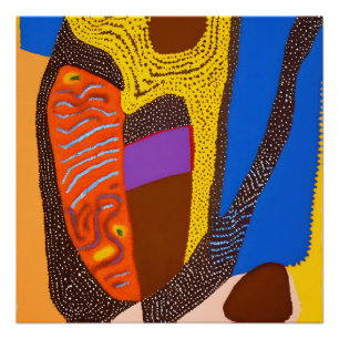 Pôster Aboriginal Abstrato Art Vol 09