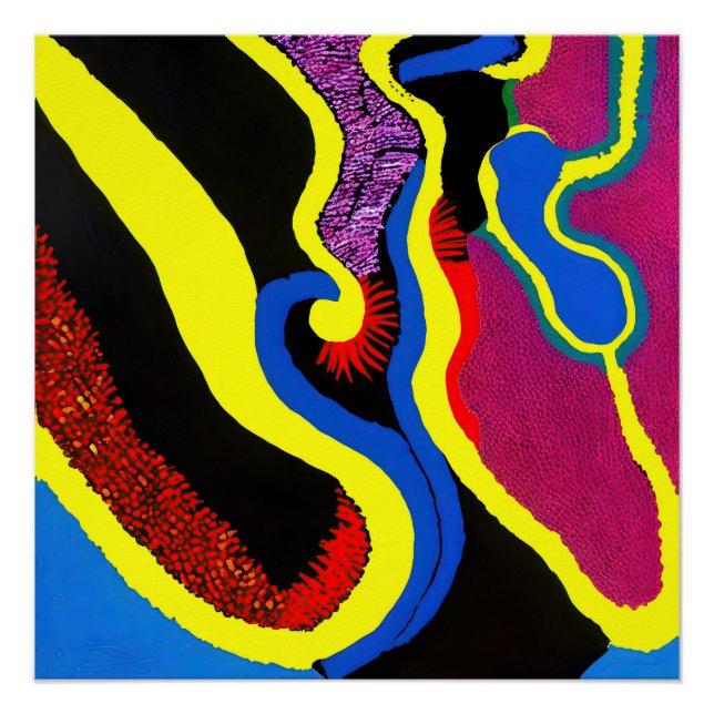 Pôster Aboriginal Abstrato Art Vol 11 (Frente)