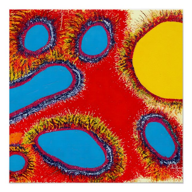 Pôster Aboriginal Abstrato Art Vol 12 (Frente)