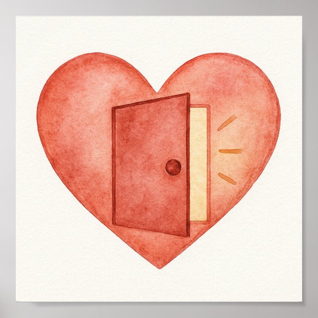 Poster Abra seu coração (Frente)