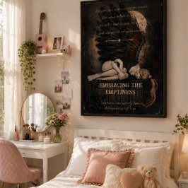 Poster Abraçando o Vazio Dark Romântico Gótico