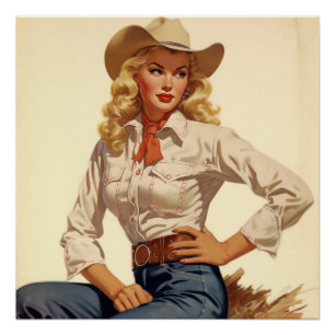 Pôster Abraçando o Velho Oeste Glamor: Sussurros Selvagen