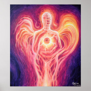 Poster Abraçar o sol interior