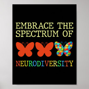 Poster Abrace O Espectro Do Bumbum De Autismo Neurodivers