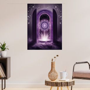 Poster Abrace seu sinal Zodac Mandala Wall Art