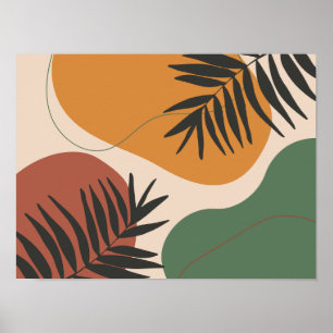 Poster Abraço da Natureza: Tropical Abstrato