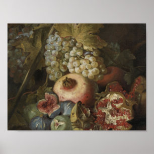 Poster Abraham Brueghel - Vida contínua com fruta