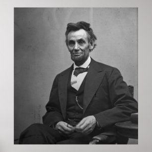 Pôster Abraham Lincoln 1865