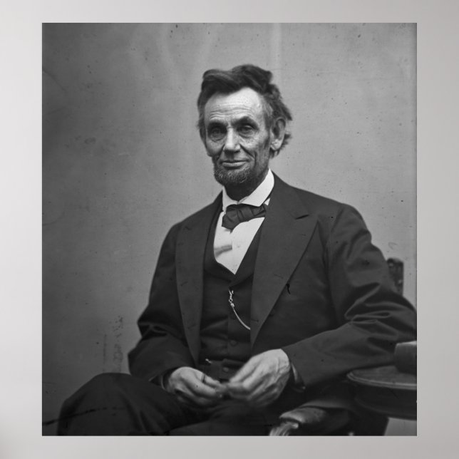 Pôster Abraham Lincoln 1865 (Frente)