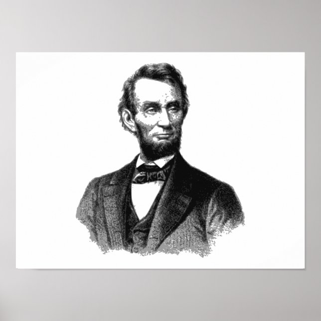 Poster Abraham Lincoln 1865 "O emancipador do excelente" (Frente)